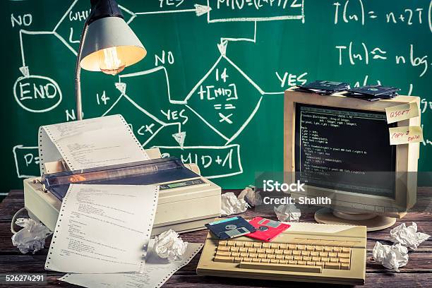 Programmw Work Programming Work In Computer Lab Stock Photo - Download Image Now ...