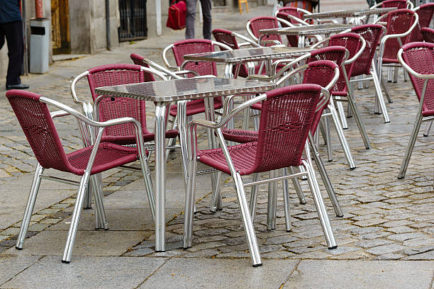 istock Outdoor table and chairs in Spain 526275626