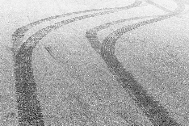 istock Burnout, Drifting Car, Tire Mark 526275852