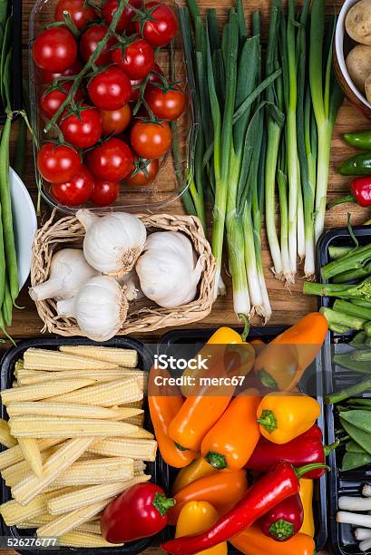 Farm Fresh Vegetables Stock Photo - Download Image Now - Agriculture, Arrangement, Blue