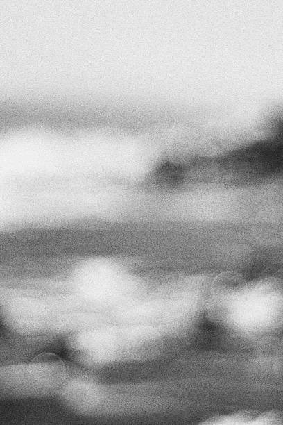 istock Grainy Black and White Defocused Beach and Sea 526278646