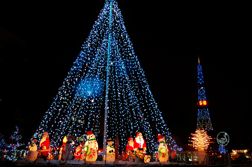 Christmas Illumination on Sapporo Boulevard