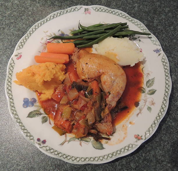 istock Roast Duck-leg and Vegetables 526283126
