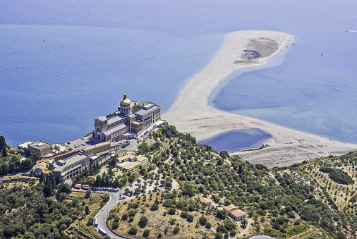Aerial view of Santuary of Virgin Mary