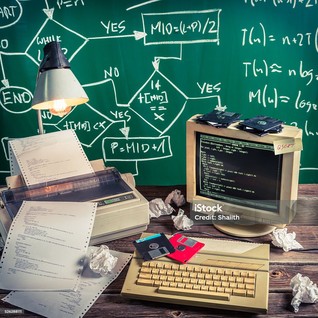 Block Diagram And Programming Code Stock Photo - Download Image Now ...