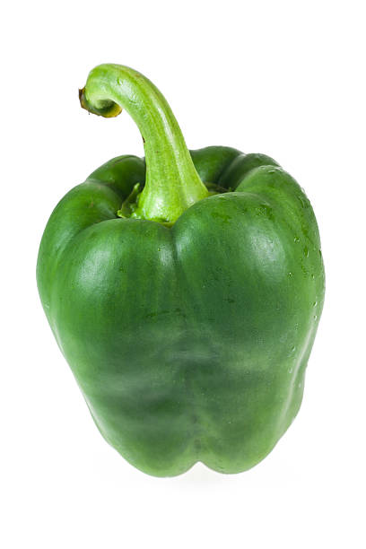 istock Fresh sweet pepper on white background 526289053