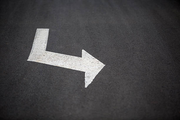 istock turning sign on traffic road 526289765
