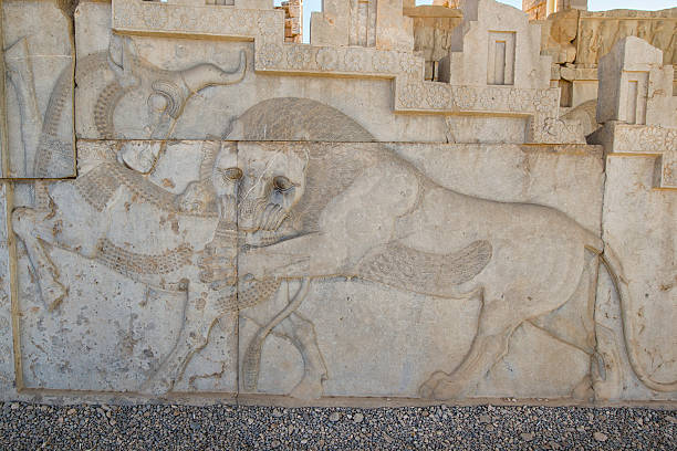 istock Bas-relief at the Apadana, Persepolis, Iran 526290804