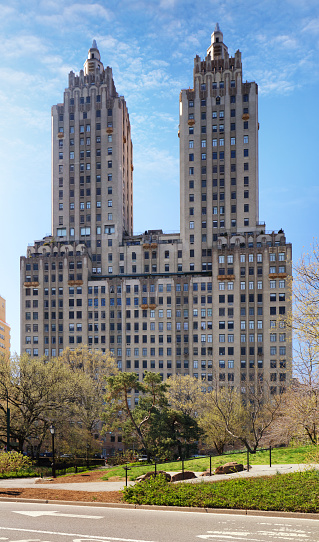 Central Park and buildings in midtown Manhattan New York City