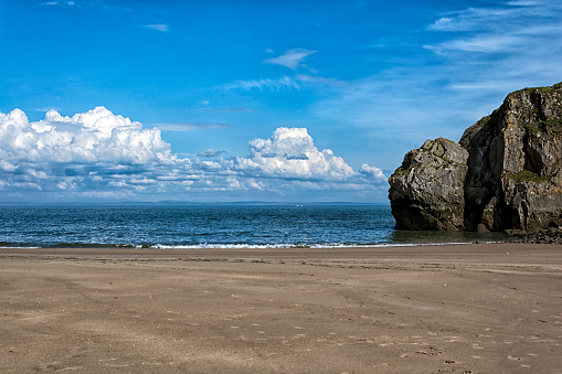 Beach Rocks Cliffs Sea and sand