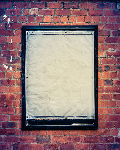 Grungy Blank Billboard stock photo