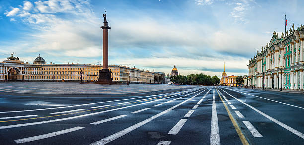 istock Panorama of Palace square 526295666