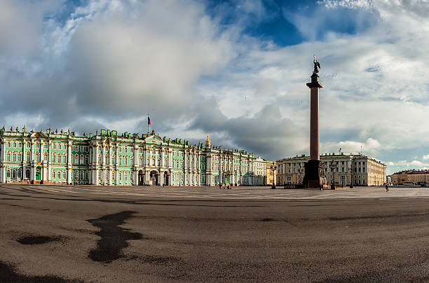 Panorama of Palace square in Saint Petersburg.