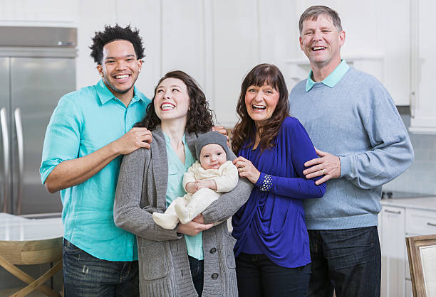 istock Three generation multi-ethnic family with baby 526298486