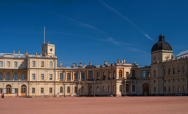 istock St. Petersburg, Gatchina Palace. Palace Square and the main entrance. 526298708