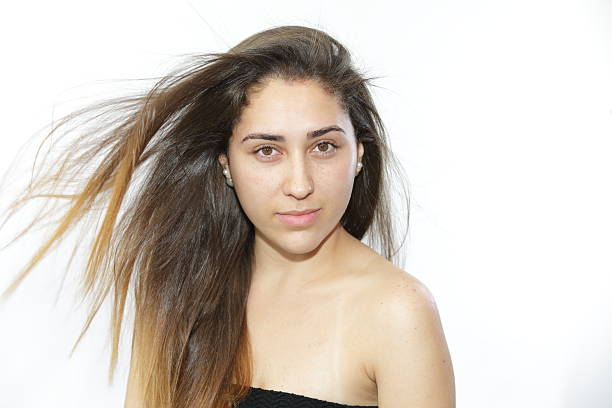 istock Lady Portrait Hair Blowing 526298992