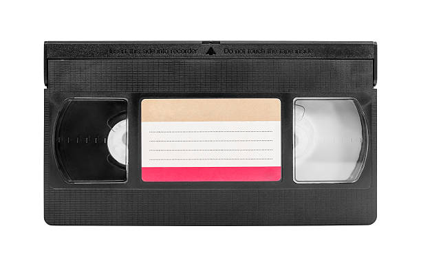 vhs カセットに白背景 - vcr video cassette tape video television ストックフォトと画像