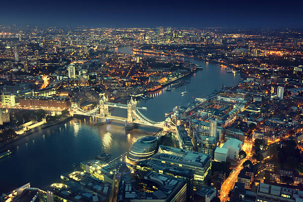 istock London at night with urban architectures and Tower Bridge 526308789