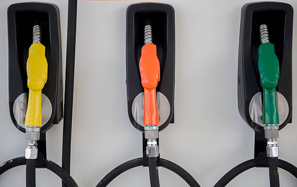 istock Fuel dispenser at a gasoline station 526309149