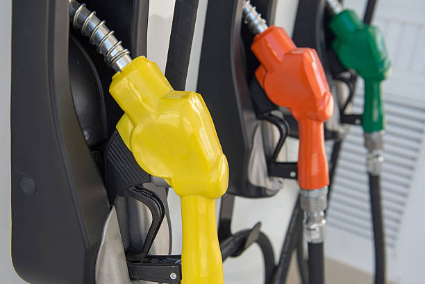 istock Fuel dispenser at a gasoline station 526309157