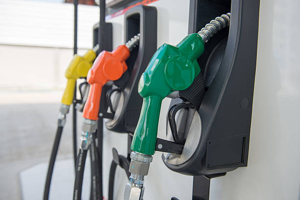 istock Fuel dispenser at a gasoline station 526309173
