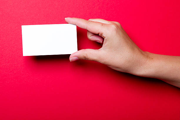 istock Blank card in a hand XXXL 526312199