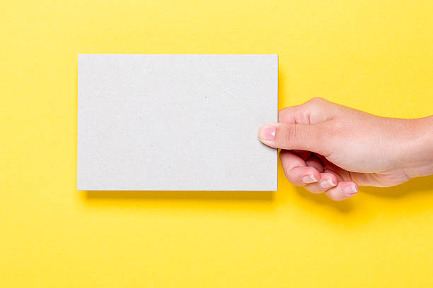 istock Blank card in a hand XXXL 526312213