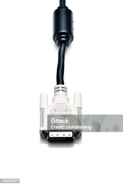 Dvi Cable Stock Photo - Download Image Now - Black Color, Cable, Computer