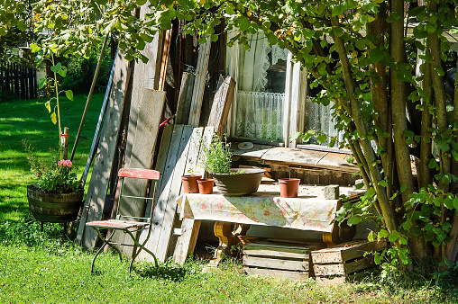 Romantic gardenhouse in Spring