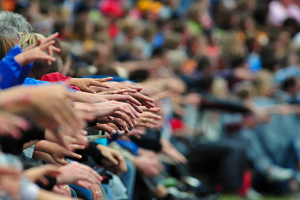 Hands up - La Ola in a Stadium
