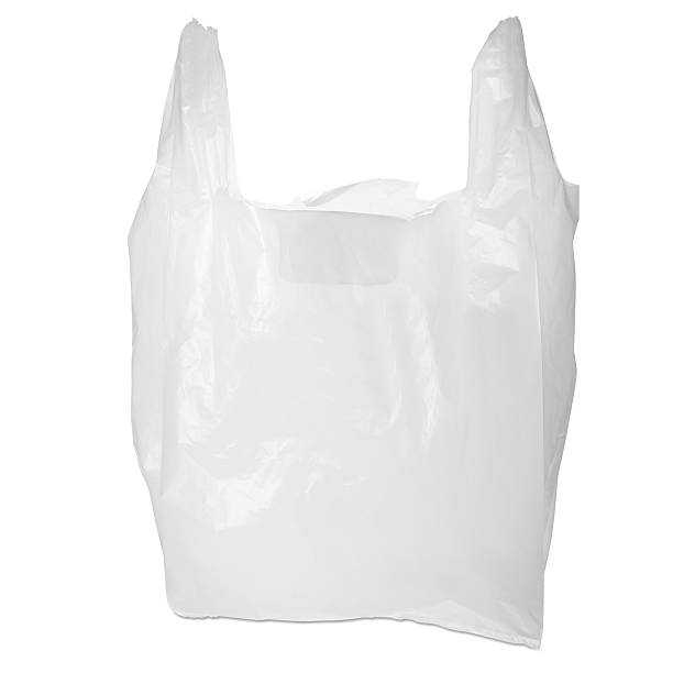 белый пластиковый пакет - полиэтиленовый пакет стоковые фото и изображения