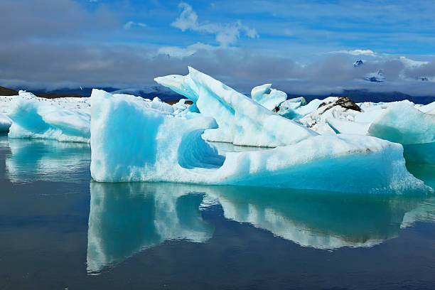 istock The icebergs and ice floes are reflected in water 526325961