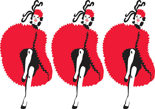 ilustrações, clipart, desenhos animados e ícones de cancan meninas - sex symbol female women cartoon