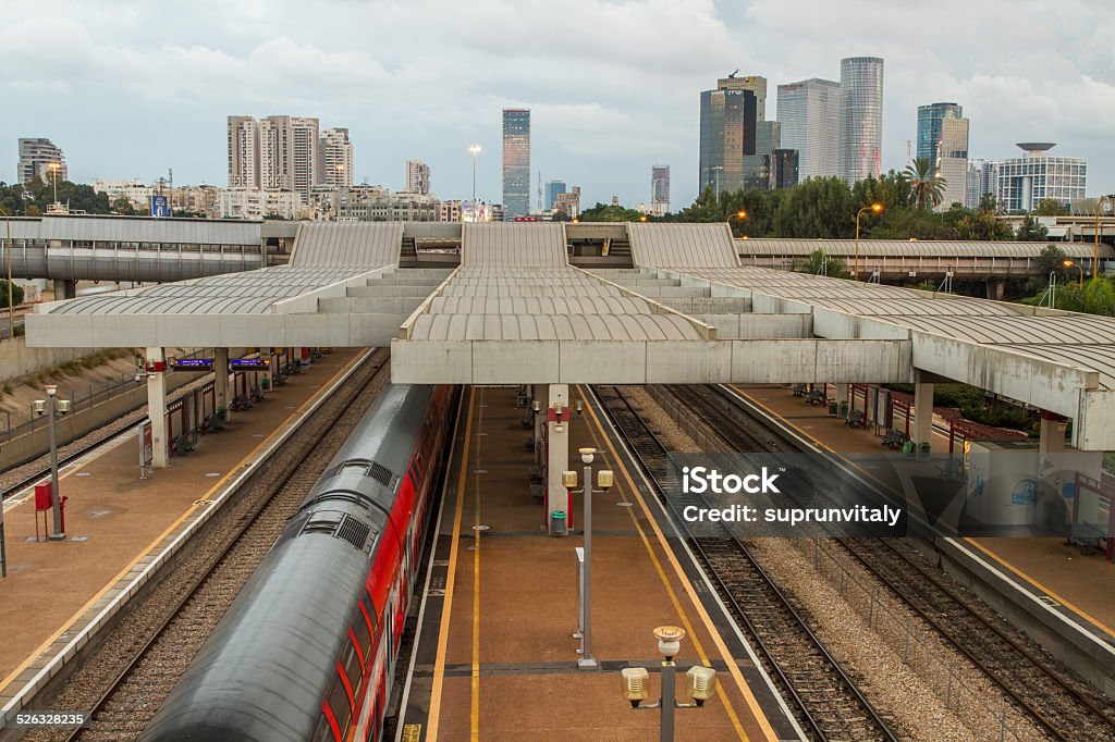 Tel Aviv Skyline v noci - Bez autorských poplatků Technologie - Věda a technika Stock fotka Tel Aviv Skyline v noci - Bez autorských poplatků Technologie - Věda a technika Stock fotka