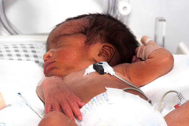 istock Newborn baby inside incubator 526352989