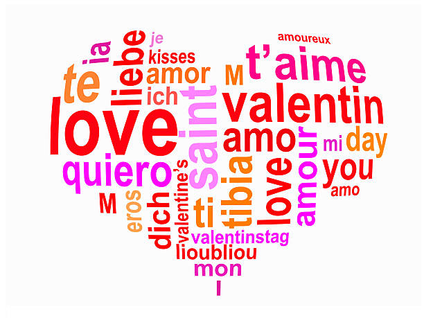 istock Love words in a heart isolated on white background 526353419
