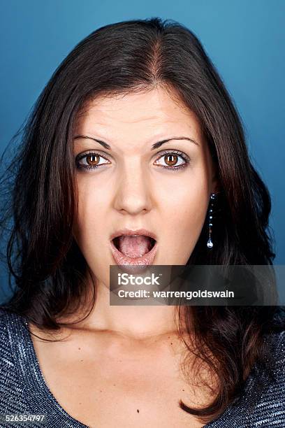 Silly Face Woman Stock Photo - Download Image Now - Adult, Adults Only, Bizarre