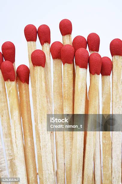 Set Of Red Matches Stock Photo - Download Image Now - Abstract, Burning, Candle