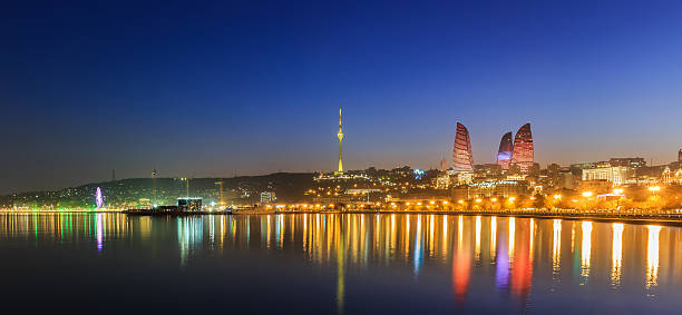 istock Flame Tower in Baku 526355403