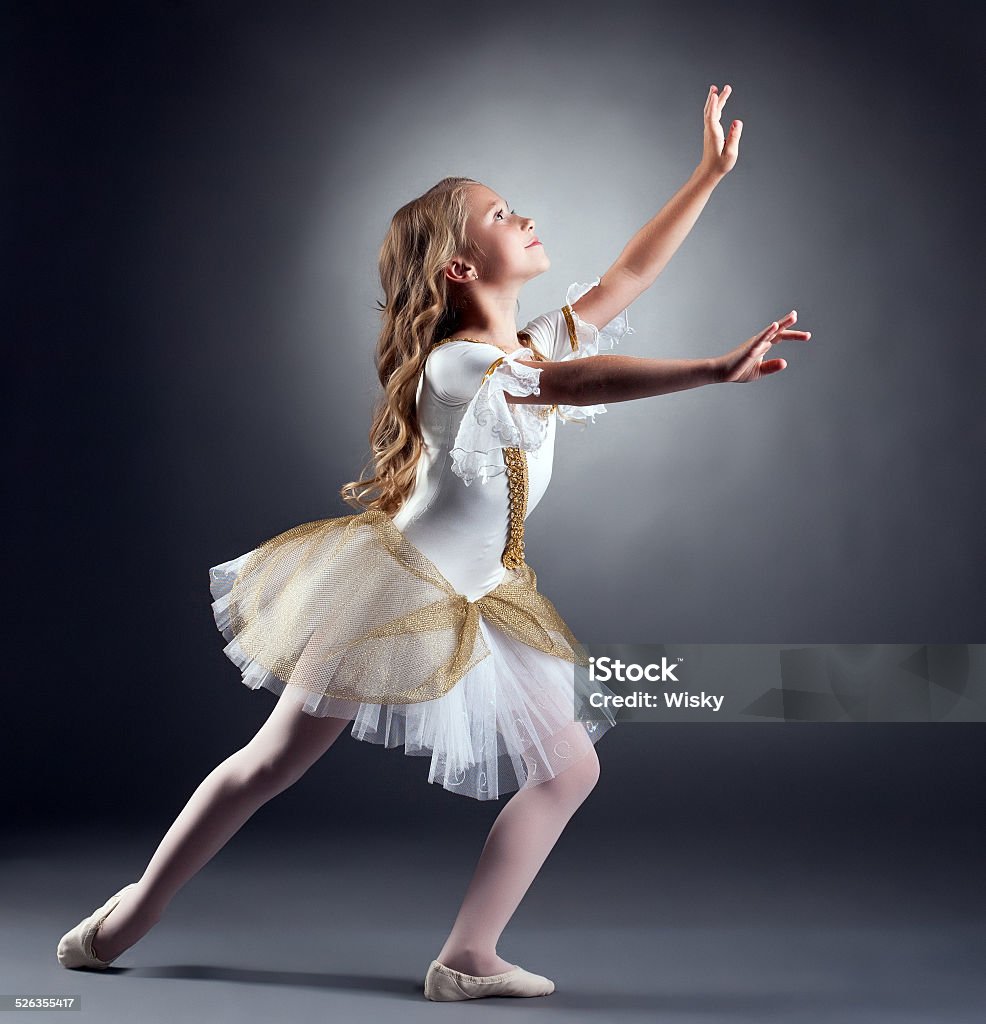 Lovely little ballerina dancing at camera Image of lovely little ballerina dancing at camera Ballet Stock Photo
