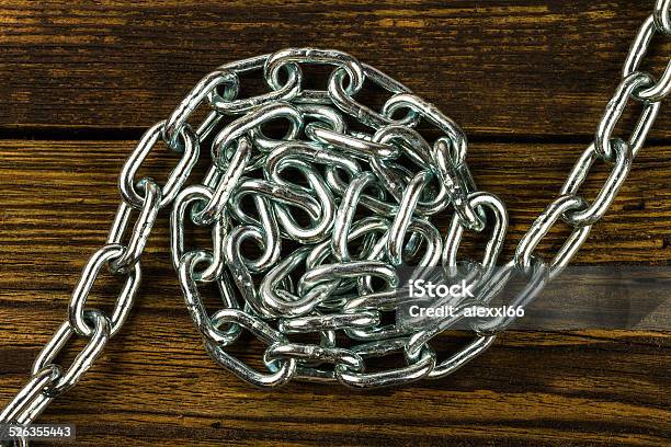 Steel Chromeplated Chain Stock Photo - Download Image Now - Chain - Object, Chrome, Close-up