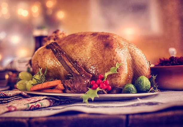 istock Traditional German holiday Goose Dinner with Dumplings and Red Cabbage 526357221