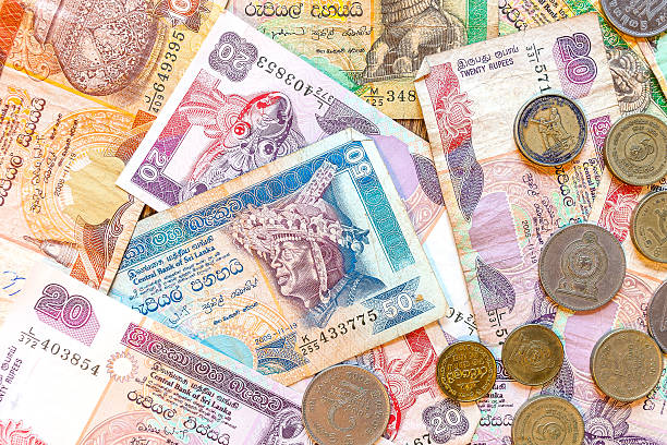 istock Sri Lanka money Rupee, banknotes and coins. 526370573