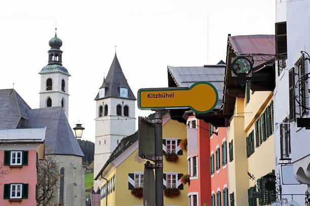 Downtown of Kutzbuhel stock photo