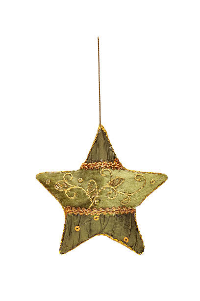 istock Embroidered hand-made Christmas star 526387847