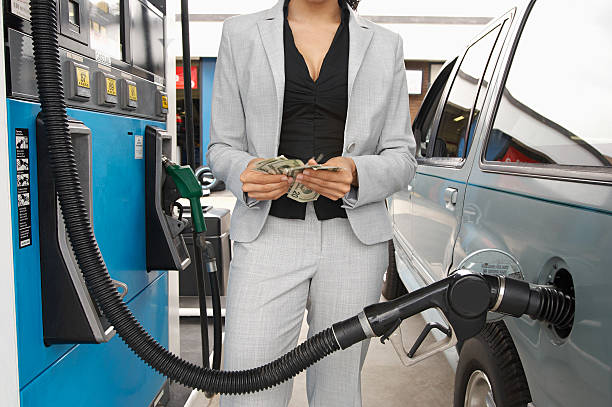 istock Customer at Petrol Station 526388257