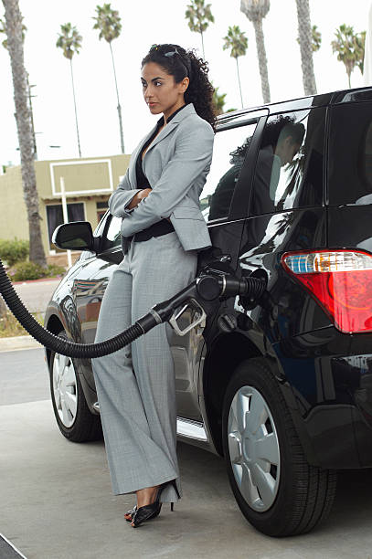 istock Customer at Petrol Station 526395535