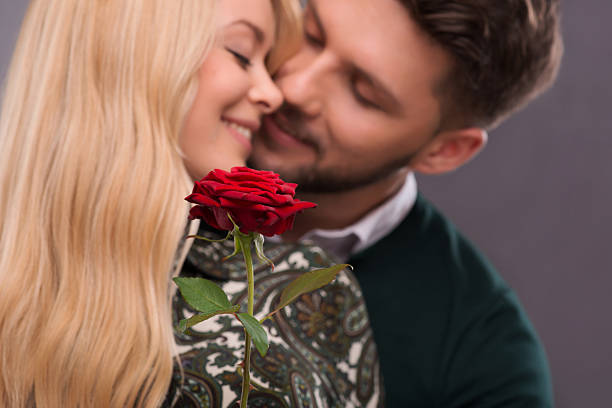 istock Lovely couple waiting St. Valentine Day 526420935