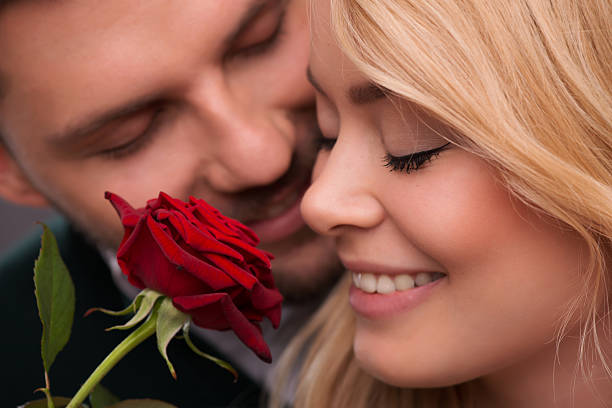 istock Lovely couple waiting St. Valentine Day 526422279