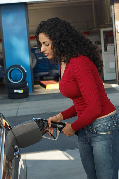 istock Customer at Petrol Station 526424025